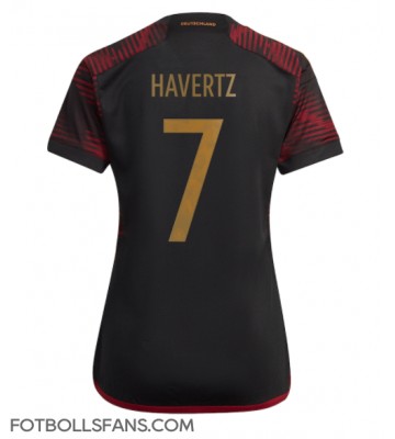 Tyskland Kai Havertz #7 Replika Bortatröja Damer VM 2022 Kortärmad